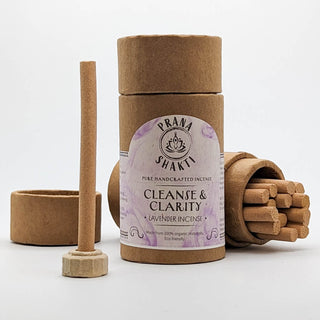 Prana Harmony Cleanse & Clarity Lavender Organic Handcrafted Healing Incense