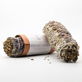 Prana Harmony - White Sage & Lavender - Soothing Serenity - Smudge Stick