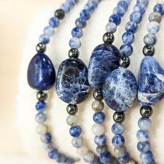 Sodalite with Sodalite Tumble Bracelet