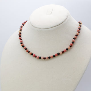 Rhodonite & Garnet [The Passionate Protector] Healing Duo Necklace