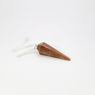 Petrified Wood Cone Pendulum