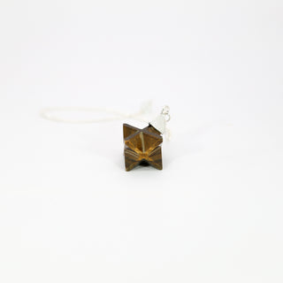 Tiger's Eye Merkaba Star Pendulum