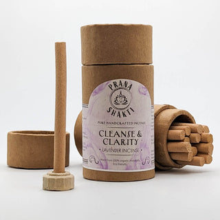 Prana Harmony Cleanse & Clarity Lavender Organic Handmade Healing Incense
