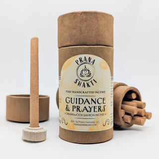 Guidance & Prayers Sandalwood-Saffron Handcrafted Incense
