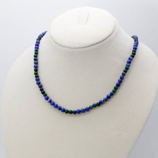 Azurite [The Celestial Gateway] & Lapis Lazuli [The Universal Truth] Healing Duo Necklace