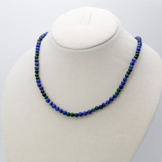 Azurite [The Celestial Gateway] & Lapis Lazuli [The Universal Truth] Healing Duo Necklace