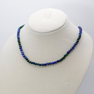 Azurite [The Celestial Gateway] & Lapis Lazuli [The Universal Truth] Healing Duo Necklace