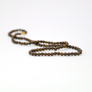 Bronzite [The Self-Assured Presence] 4mm Stone Necklace