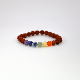 Rudraksha Protection 7 Chakra Bracelet