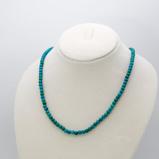 Chrysocolla [The Dignified Wisdom] 4mm Stone Necklace