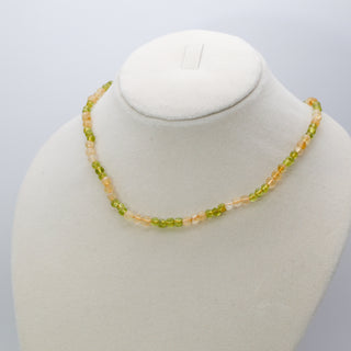 Citrine [The Abundant Sunshine] & Peridot Healing Duo Necklace