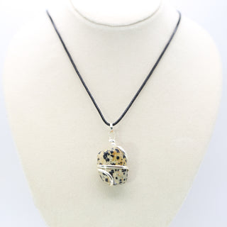 Dalmatian Jasper [The Focused Protector] Tumble Stone Pendant