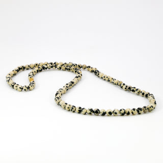 Dalmatian Jasper [The Focused Protector] 8mm Stone Necklace