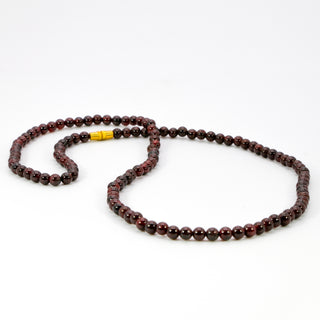 Garnet [The Passionate Protector] 4mm Stone Necklace