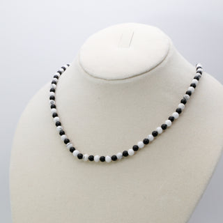 Howlite [The Stress Dissolver] & Onyx Healing Duo Necklace