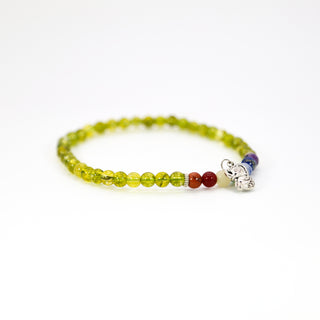 Peridot 6mm Anklet