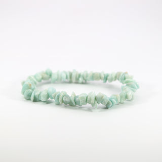 Amazonite [The Courageous Peacemaker] Uncut Chip Bracelet