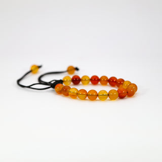 Carnelian [The Creative Courage] Single Layered String Macrame Bracelet