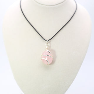 Rose Quartz Tumble Stone Pendant