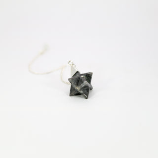 Larvikite [The Wise Heart] Merkaba Star Pendulum