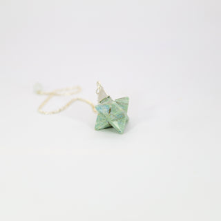 Ruby Fuchsite Merkaba Star Pendulum