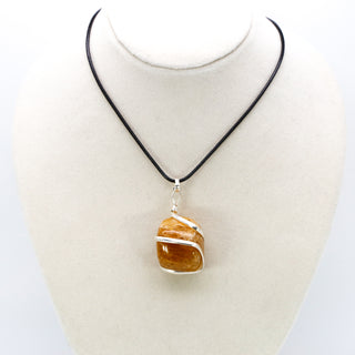 Golden Citrine [The Abundant Sunshine] Tumble Stone Pendant